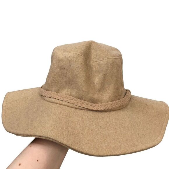 ASN The Harper Hat Womens Tan One Size Braided Floppy NWT #K - Picture 2 of 8